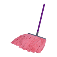 鸣固 拖把铁杆超细纤维拖布 超细纤维布宽头中拖TB03 115*27CM(颜色随机) KW695694