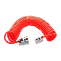 鸣固  PU弹簧管 软管弹簧管气动伸缩管 气泵空压机螺旋风管  10*6.5(15米带自锁快速接头)