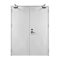 鸣固 防火门 钢制丙级防火门消防门安全门 双开门宽1900*高2100mm