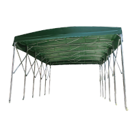 鸣固 救灾防雨伸缩帐篷长6.18m,宽3.5m,高3m