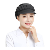 鸣固 防尘帽 防掉发防油烟防尘车间透气网无尘帽 黑色(半网款)MG-TB-1759