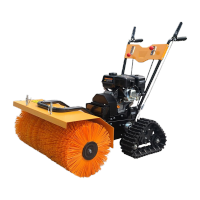 鸣固 ZJ6882扫雪机小型抛雪机多功能燃油式物业环卫清雪设备扫雪车6.5马力80cm宽扫雪机手启动 履带款