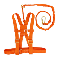 鸣固 应急救援区域限制安全带 三点式半身式 单钩双背带式2m*100KG KW552701