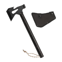 鸣固 消防战术斧 多功能木工捶斧消防腰斧劈柴战术斧野营求生开山伐木斧头 732-黑色