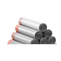 鸣固 抽绳自动收口垃圾袋300只装