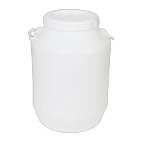 鸣固 ZJ6379食品水桶塑料酵素桶 水果发酵桶蜂蜜酿酒泡菜储水 60升白桶白盖