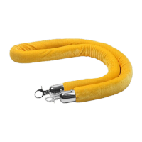 鸣固 酒店礼宾杆挂绳宾馆迎宾柱豪华不锈钢圆球隔离带警戒线 银行展厅一米线栏杆围栏护栏 黄色绒布绳银扣