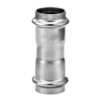 鸣固 304不锈钢水暖管件接头等径直通外螺纹卡压式 两通 DN80