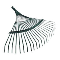 鸣固 草耙 落叶耙 铁耙子树叶耙 22齿耙大号57*47cm绿色(不含杆)