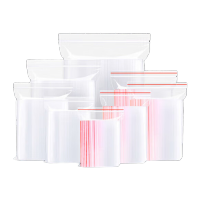 鸣固 自封袋红边 8丝120mm*170mm 100只