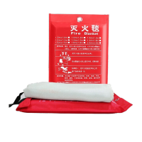鸣固 灭火器搭配用火灾逃生灭火毯玻璃纤维应急灭火毯 1.0m*1.0m(袋装)