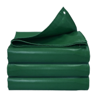 鸣固 绿色PVC加厚防雨布 户外防水防晒车棚遮阳布 pvc涂塑三防布汽车篷布油布 9*7米 可定制