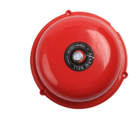 鸣固 消防警铃火警电铃工业酒店验厂火警铃/紧急按钮火灾报警器消防警铃 8寸单铃