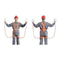 鸣固 五点式安全带 双绳大钩款