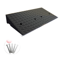 鸣固 台阶斜坡垫 门槛马路牙子路沿坡三角阶梯垫 汽车爬坡上坡垫 100*30*13cm