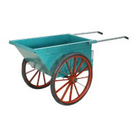 鸣固 灰斗车绿色小号2.0厚斗子+实心轮