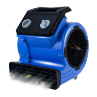 鸣固 去除湿气公共卫生间工业风机 干地机通风机酒店地毯吹干机 铜电机 小型300W自然风 三挡调速