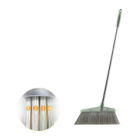 鸣固 扫把簸箕 加厚透明扫把扫地笤帚撮子扫帚簸箕组合 水晶绿[单扫把]