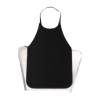 鸣固 一次性无纺布围裙 无纺布防水围兜 黑色10条装 MG-ST-9427