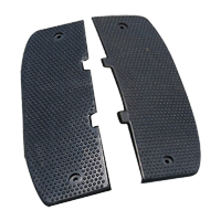 鸣固 橡胶减速带 斜坡缓冲带道路公路坡道汽车减速垄 欧式配套圆头3cm高一对