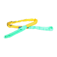 鸣固 柔性吊装带国标工业起重软吊带双扣圆形吊车吊树吊绳双扣 EAA彩色柔性加固吊装带 10吨2米KW272930