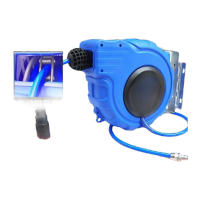 鸣固气鼓自动伸缩卷管器自动回收气管卷线器绕管器气鼓10*14*12米双层夹沙管KW389082