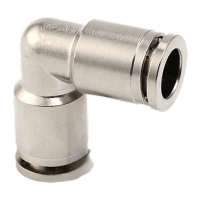 鸣固 黄铜镀镍快插气动接头 铜变径pg接头 气动接头 直角PV4