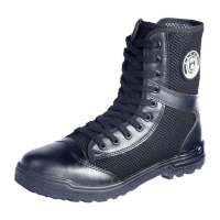 鸣固 消防应急演习救援训练作训鞋安保特勤鞋 网面厚底款 41码