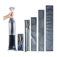鸣固长条形高压Pe平口袋双层10丝*宽15cm*长30cm(200只)