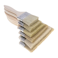 鸣固 木柄毛刷木柄油漆刷船用工业刷烧烤刷家装工具刷油漆棕刷 中档8寸