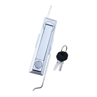 鸣固 天地连杆锁 工业电器控制柜机械抽屉门锁 锌合金MS731-1哑光带杆