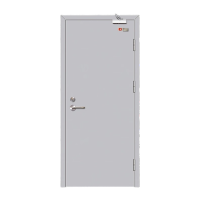 鸣固 防火门 钢制丙级防火门消防门安全门 子母门宽1300*高2100mm