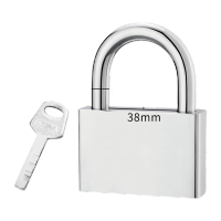 鸣固 仿不锈钢挂锁 短(通开70MM)配1钥匙