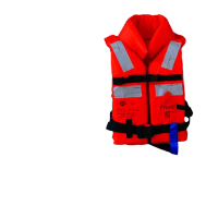 鸣固 国际航行船舶使用浮力150N型船用新标准救生衣远海洋船舶CCS认证船检救生衣10件