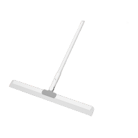 鸣固 刮水器 大号免手洗魔术扫把硅胶拖把 地刮地板厕所卫生间刮伸缩款水板器 55cm(2个胶条)