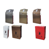 鸣固 201不锈钢单个灭火器箱200*200*550玫瑰金