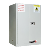 鸣固 化学品柜毒麻柜药品保险柜 灰白色90加仑1090*860*1650 MGF1455