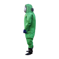 鸣固 充气马蜂服 封闭面罩防蜂衣透气专用捉抓胡蜂防蜂服风扇 L号(浅绿 3风扇) MG-ST-9816