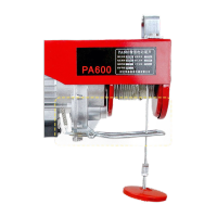 鸣固 悍象微型电动葫芦 升降机卷扬机 家装建筑装修电动搬运提升机 PA800绳长12M