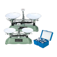 鸣固 托盘天平称砝码家用小型天平学生物理器材实验室架盘机械天平教具 单1000g用砝码