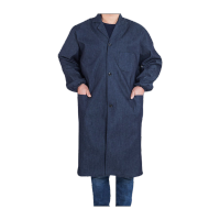 鸣固 牛仔大褂 加厚加长防污去污搬运耐脏耐穿劳保工作服 均码 ZG1945KW454324