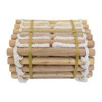 鸣固消防软梯 工程防滑绳梯 应急软梯子户外攀爬 圆木间距40cm 30m长