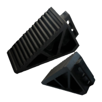 鸣固 橡胶止退器马路牙子路沿坡三角阶梯垫 26*18*11.5cm带提环