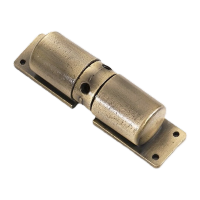 鸣固 滑轮闭门器 铝合金可调节自动关门缓冲闭合器 青古铜