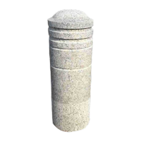 鸣固 防撞石柱 步行街大理石挡车柱挡 70*25*25cm