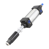 鸣固 气缸 小型气动气缸可调行程 SCJ50 *75-50  缸径50mm标准行程75-50mm