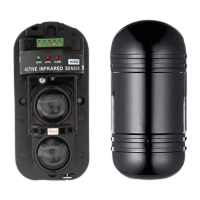 鸣固 双光3LED灯 户外围墙红外线对射防盗探测器 ABT-30/60/100 经济型带底板 不含主机