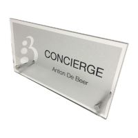 鸣固 亚克力门牌标识牌牌匾 透明亚克力 可定制(请联系客服)