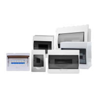 鸣固 配电箱电表箱盒电箱照明箱盖子家用空开PZ30箱梅兰型塑料明暗装箱 全塑明装6回路