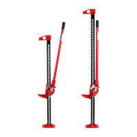 鸣固 手摇式立式20寸脱困千斤顶汽车越野车载猴爬杆3吨机械举胎器爬山顶支架